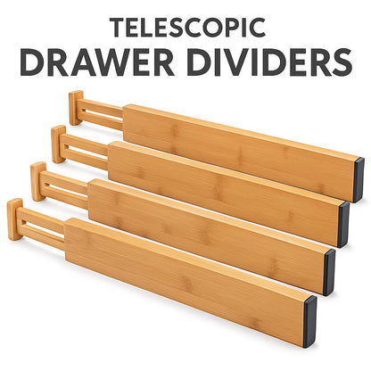 Eco-Friendly Bamboo Telescopic Partition for Home Organization