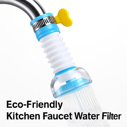 Eco-Friendly Water-Saving Showerhead Attachment in Blue, White, and Yellow