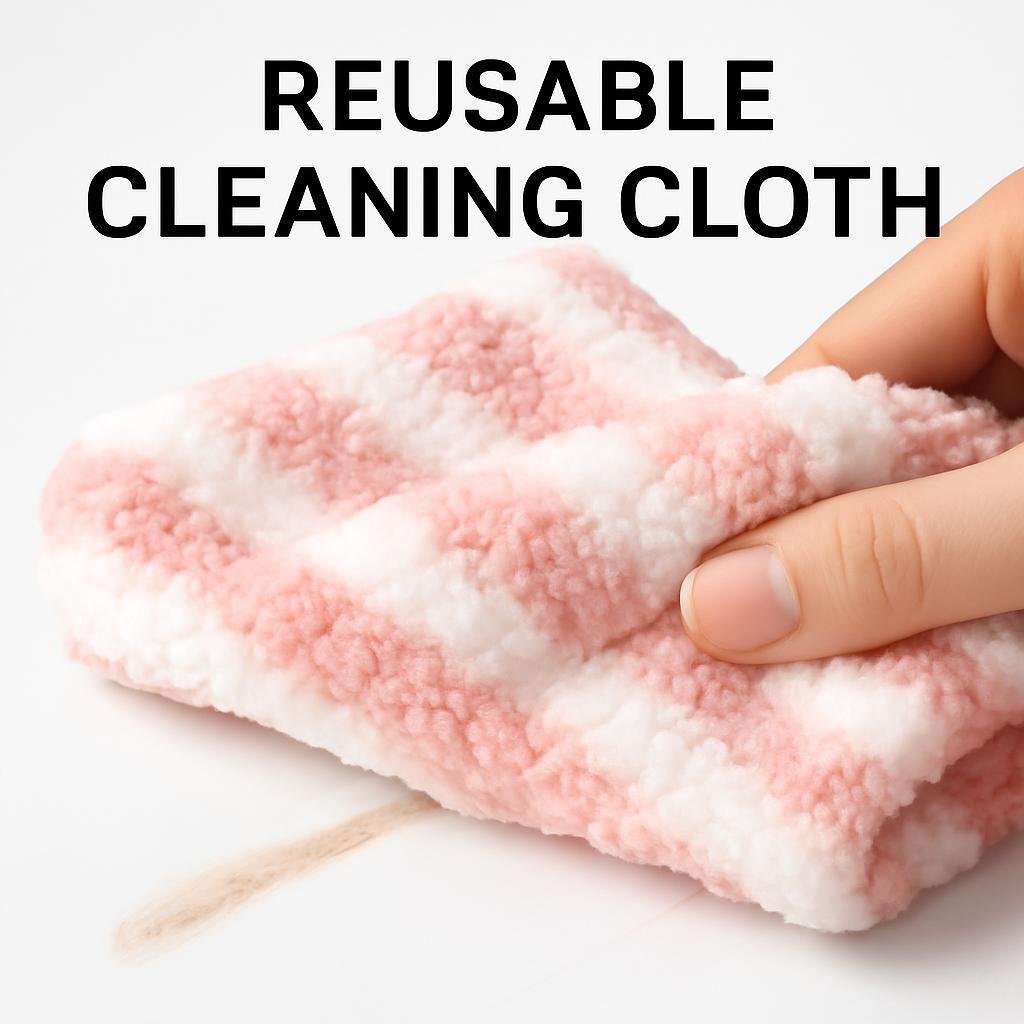 Eco-Friendly Reusable Cleaning Cloths - Sustainable, Multi-Color, Biodegradable
