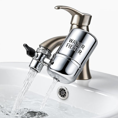 Silver Faucet Water Filter - Eco-Friendly, Water-Saving, Durable