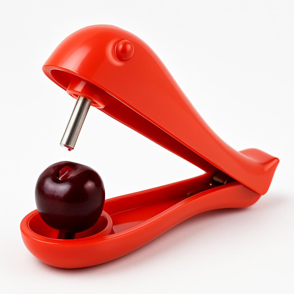Red Handheld Eco-Friendly Cherry Pitter