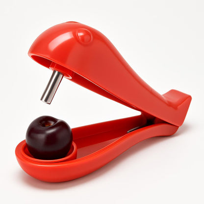 Eco-Friendly Cherry Pitter - Red Handheld Kitchen Tool
