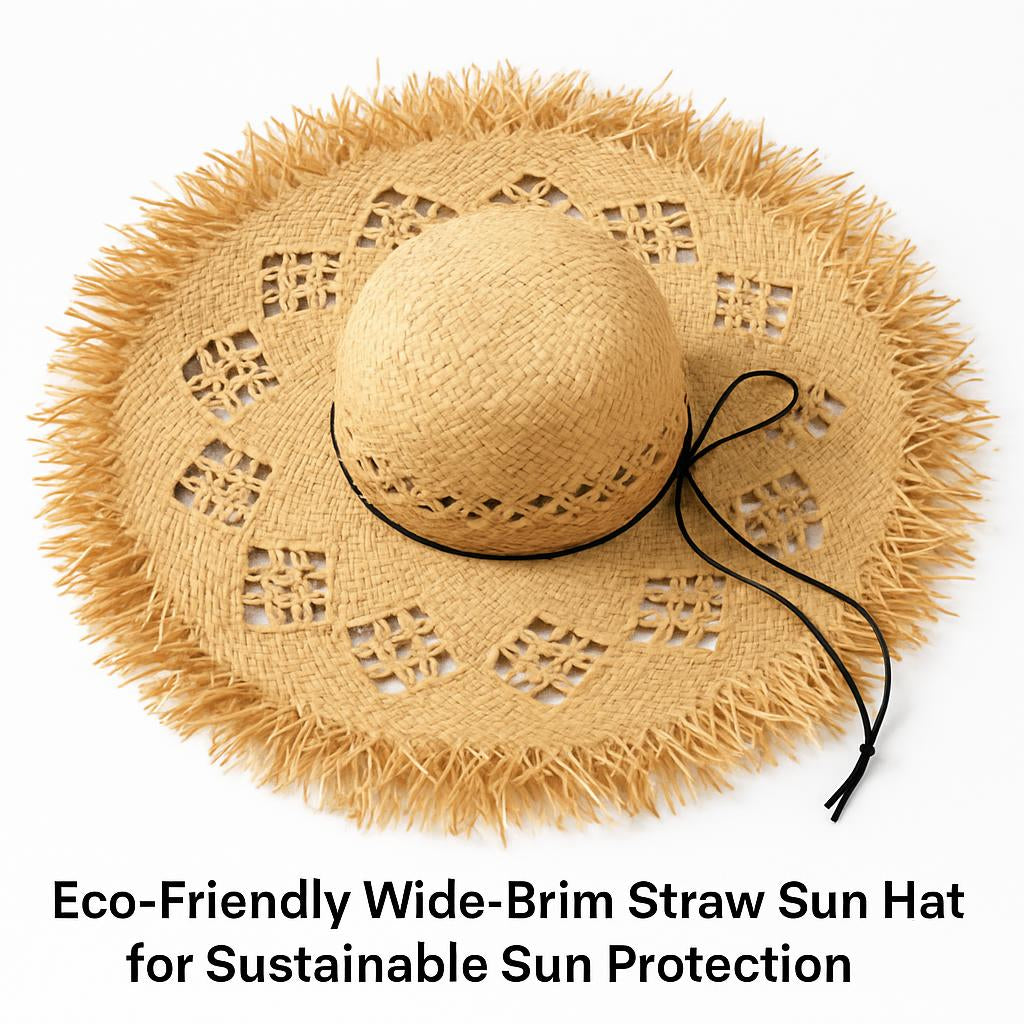 Eco-Friendly Wide-Brim Straw Sun Hat