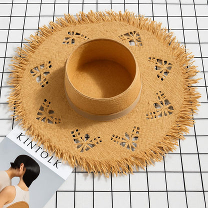 Eco-Friendly Wide-Brim Straw Sun Hat for Sustainable Sun Protection