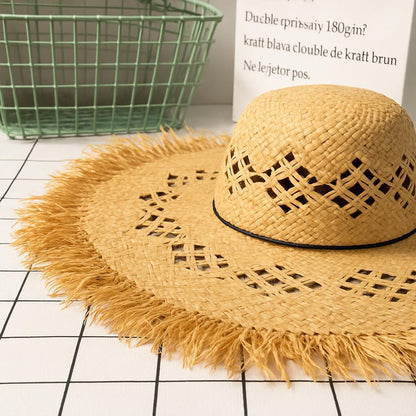 Eco-Friendly Wide-Brim Straw Sun Hat for Sustainable Sun Protection