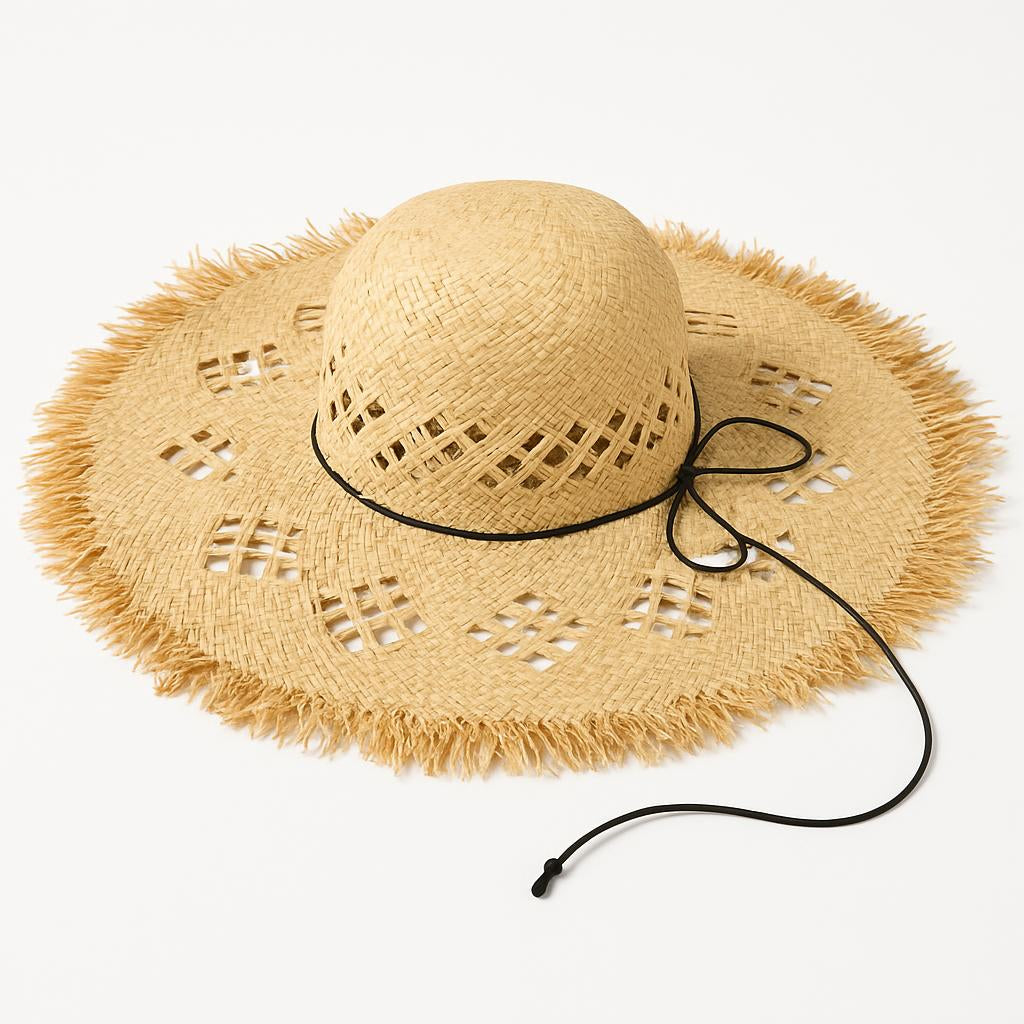 Eco-Friendly Wide-Brim Straw Sun Hat for Sustainable Sun Protection