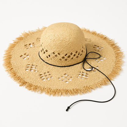 Eco-Friendly Wide-Brim Straw Sun Hat for Sustainable Sun Protection