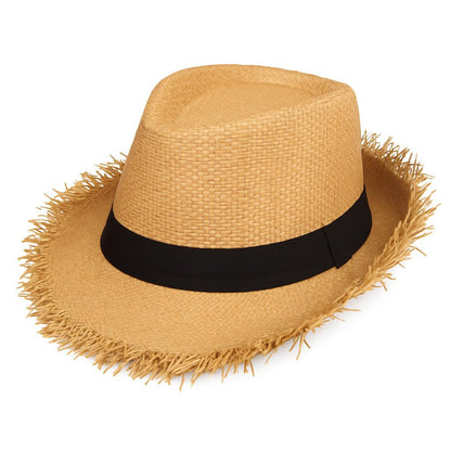 Men's Eco-Friendly Straw Top Hat for Stylish Sun Protection