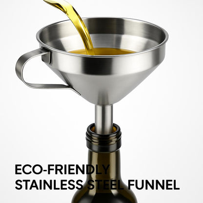 Eco-Friendly Stainless Steel Y Shaped Wine Funnel Set