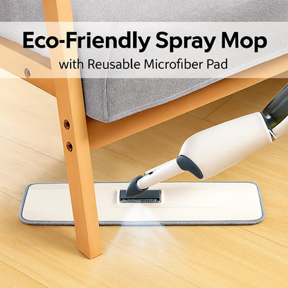 Eco-Friendly Spray Mop with Reusable Microfiber Pad