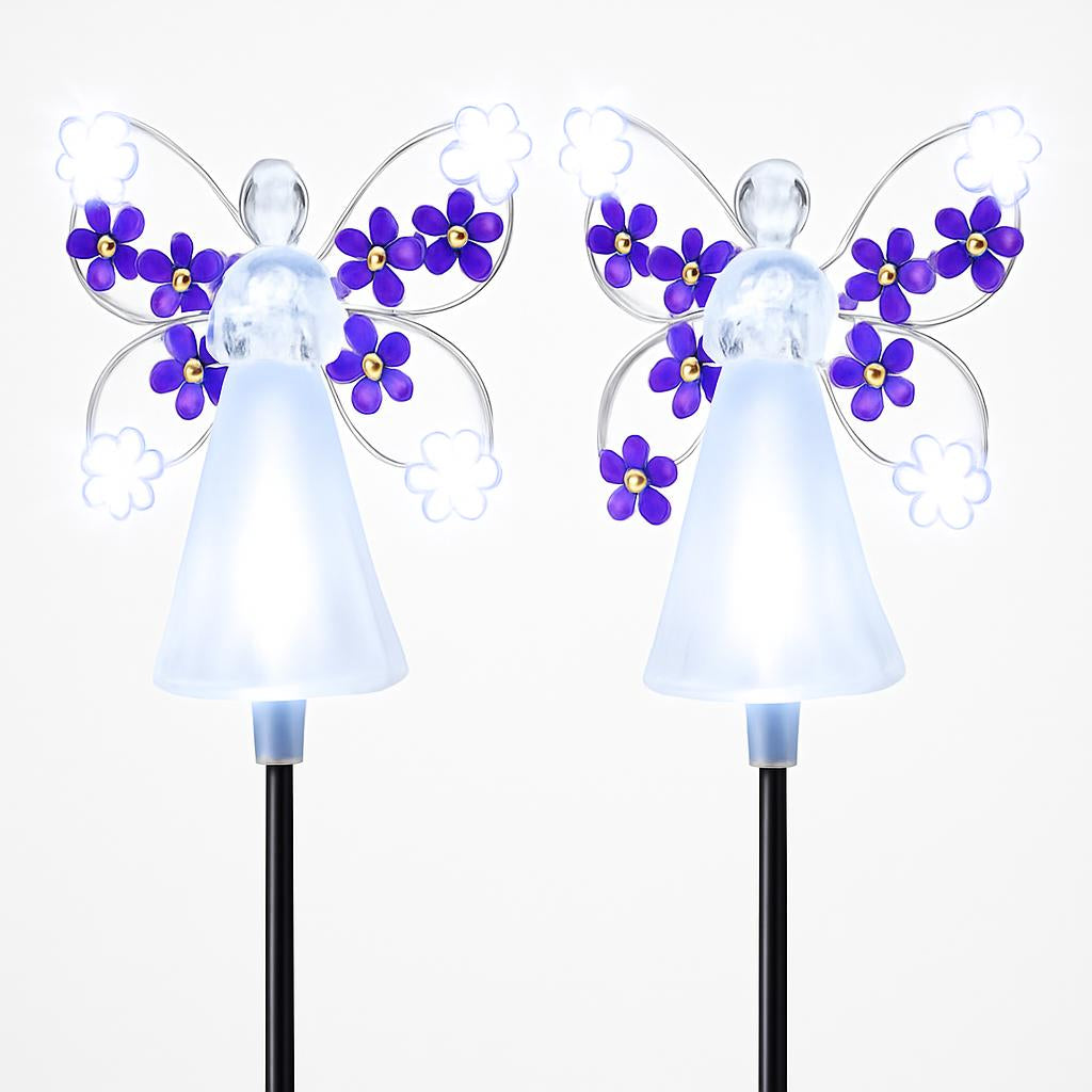 Solar Angel Garden Lights - Eco-Friendly Outdoor Décor