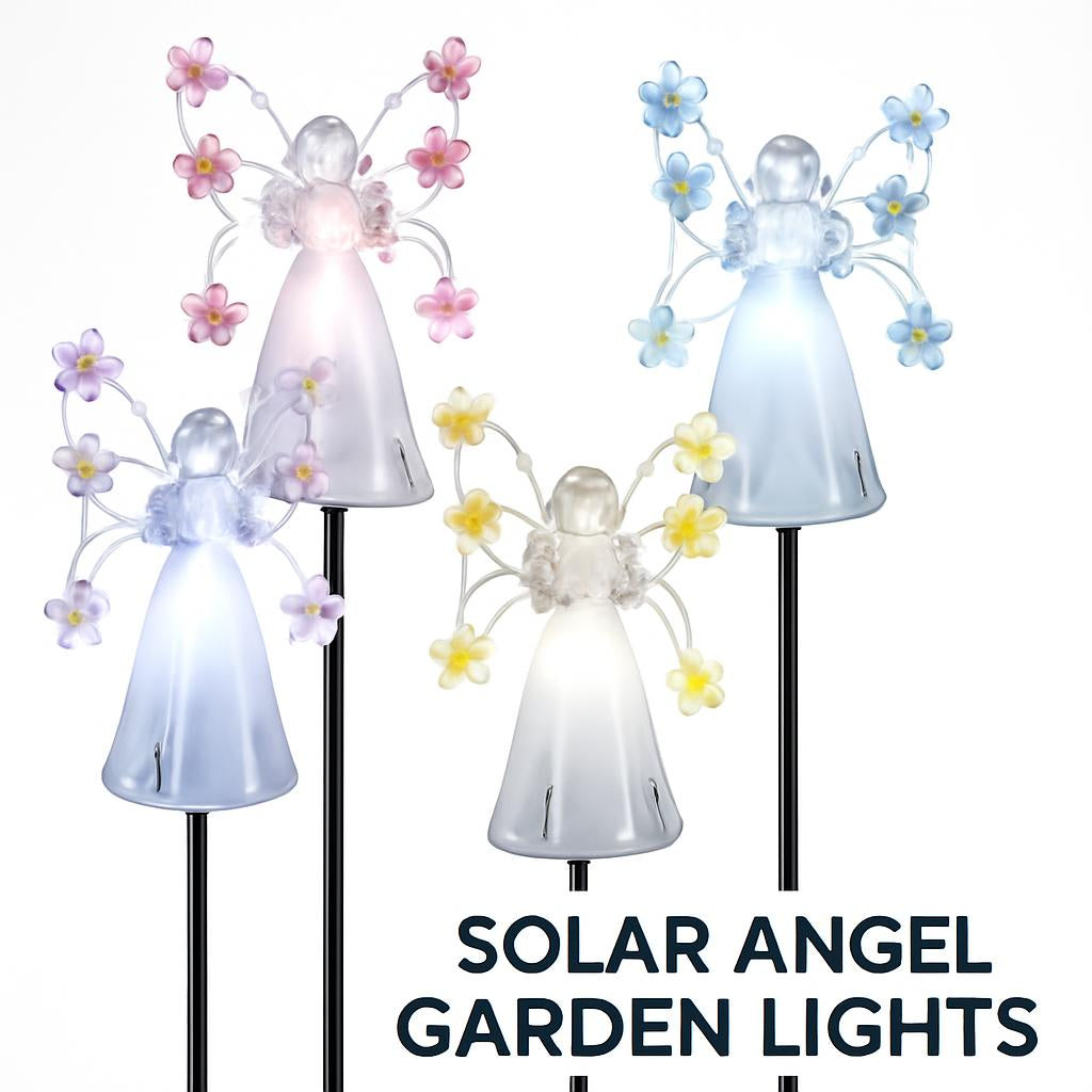 Solar Angel Garden Lights - Eco-Friendly Outdoor Décor