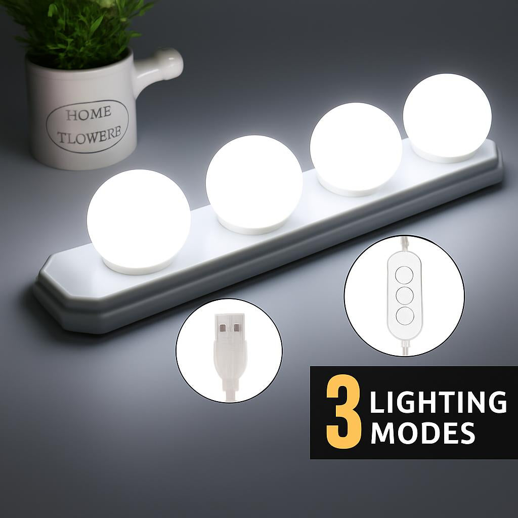Energy-Efficient LED Vanity Mirror Lights with Adjustable Brightness