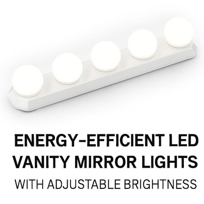 Energy-Efficient LED Vanity Mirror Lights with Adjustable Brightness