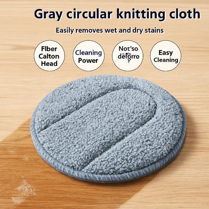 Reusable Gray Microfiber Mop Pads - Eco-Friendly Cleaning Solution