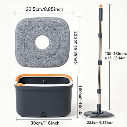 Reusable Gray Microfiber Mop Pads - Eco-Friendly Cleaning Solution