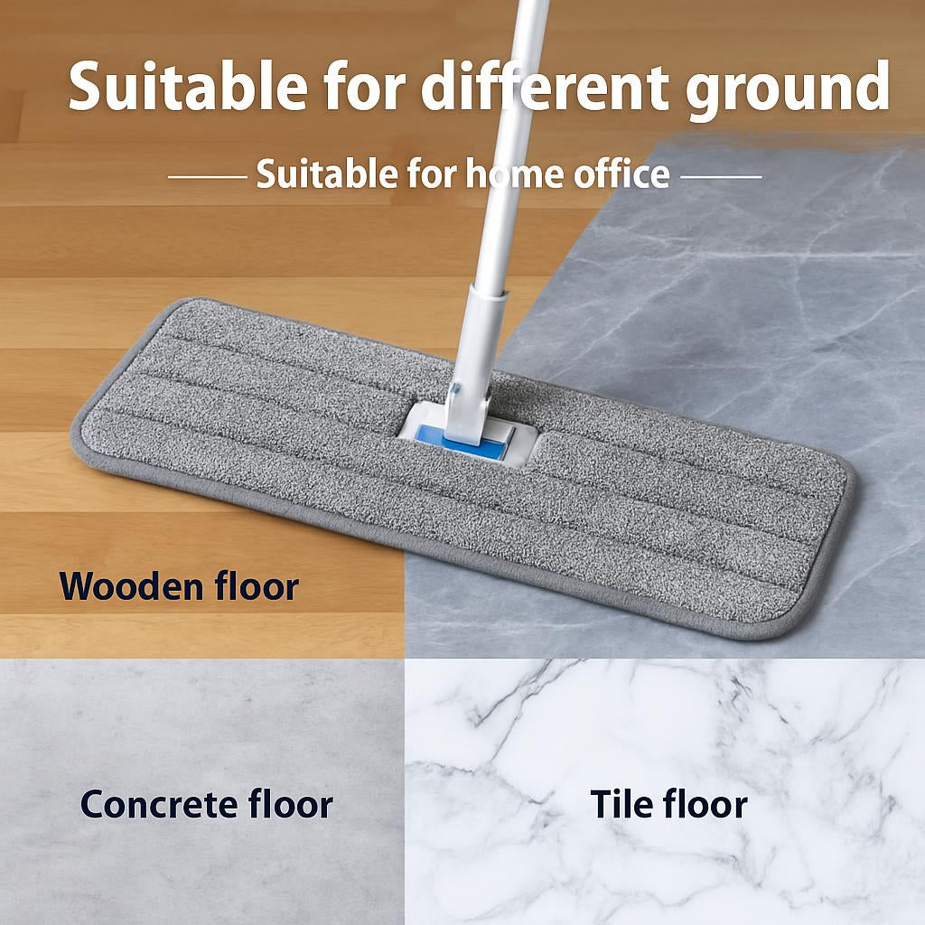 Reusable Gray Microfiber Mop Pads - Eco-Friendly Cleaning Solution