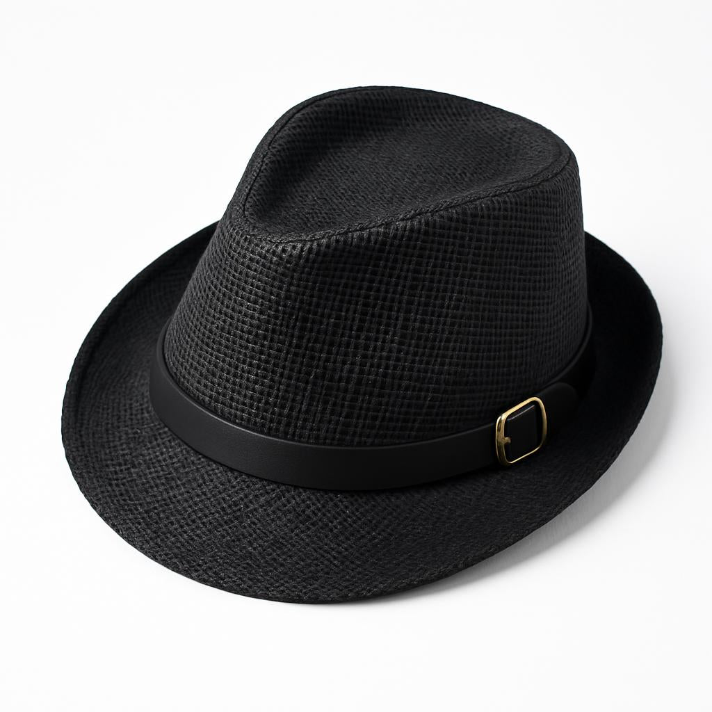 Eco-Friendly Summer Straw Fedora Hat for Sun Protection