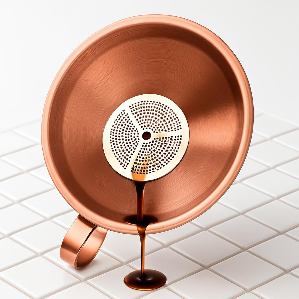 Iridescent Stainless Steel Kitchen Funnel - Eco-Friendly & Durable
