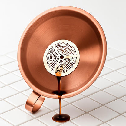 Iridescent Stainless Steel Kitchen Funnel - Eco-Friendly & Durable
