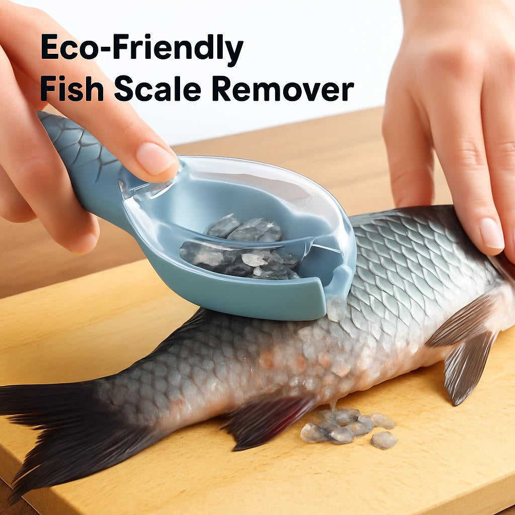 Eco-Friendly Fish Scale Remover with Fish-Shaped Handle