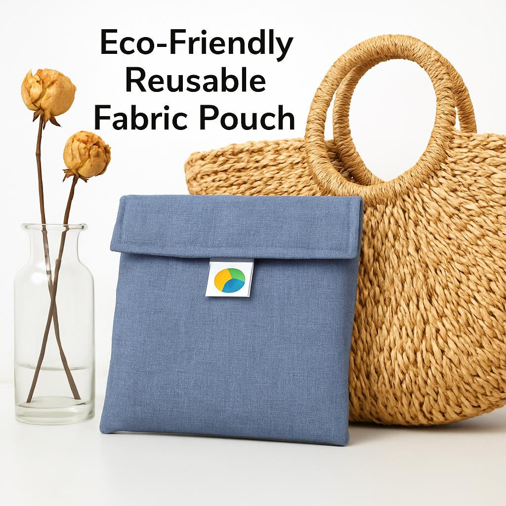 Eco-Friendly Reusable Fabric Pouch - Sustainable Storage Solution