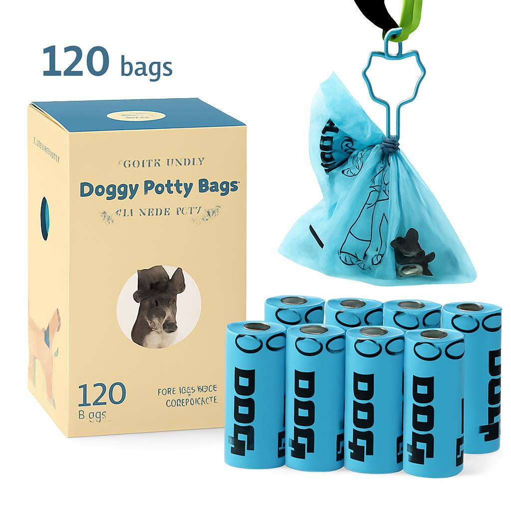 Eco-Friendly Lavender Scented Doggy Potty Bags - 270 Count