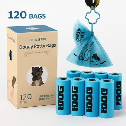 Eco-Friendly Lavender Scented Doggy Potty Bags - 270 Count