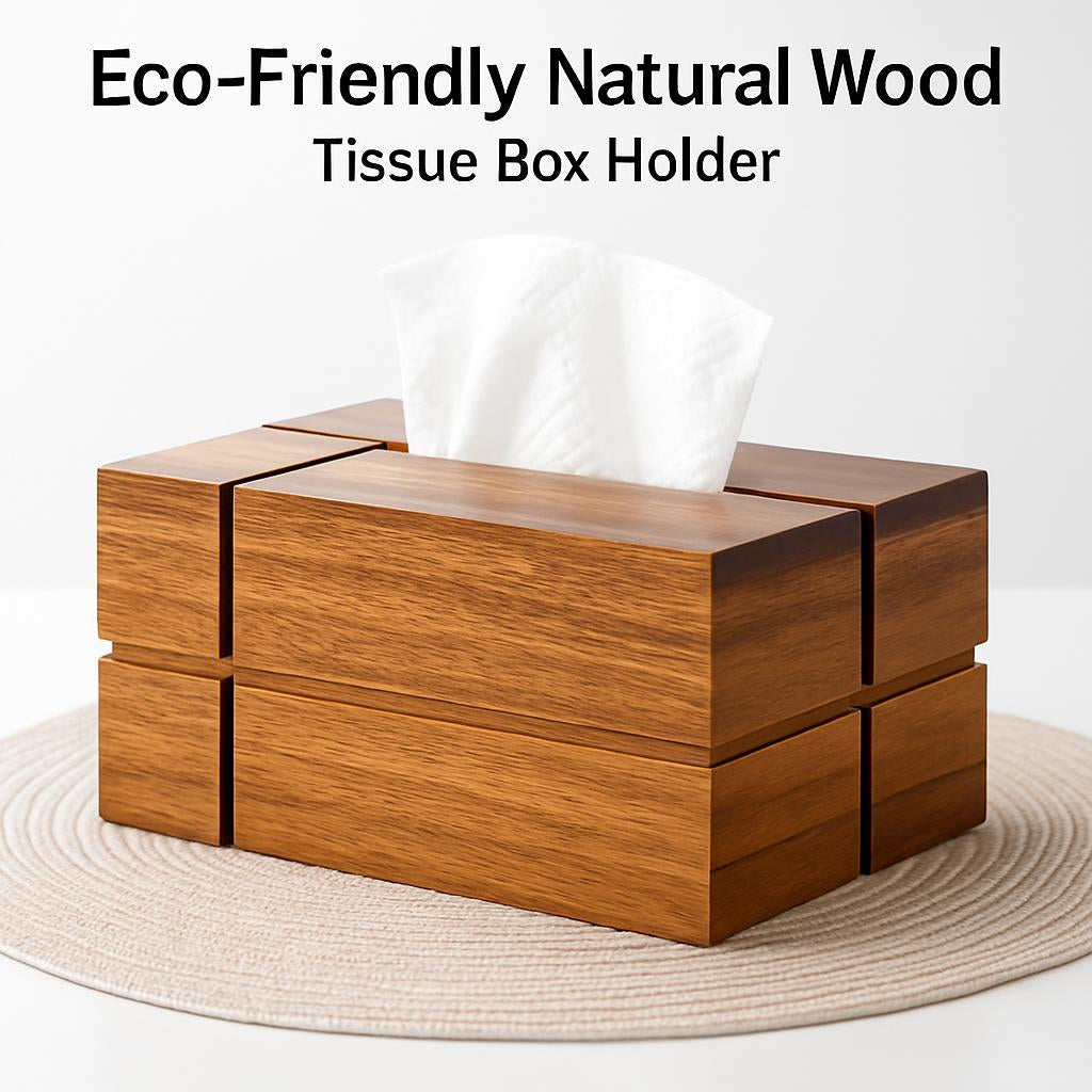 Eco-Friendly Natural Wood Drawer Organizer