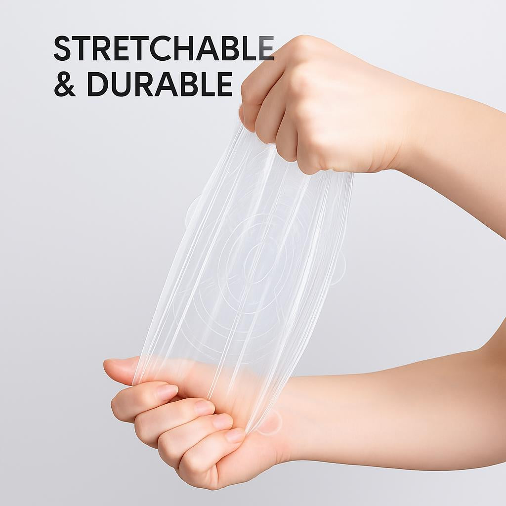 Eco-Friendly Silicone Stretch Lids - Reusable Food Storage Solution