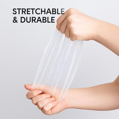 Eco-Friendly Silicone Stretch Lids - Reusable Food Storage Solution