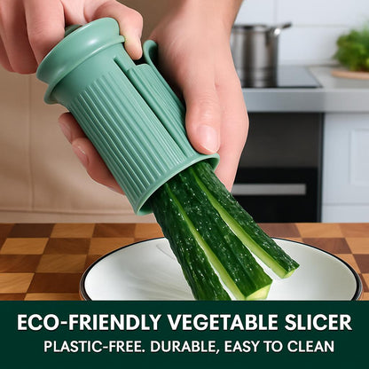 Eco-Friendly Vegetable Slicer - Plastic-Free, Durable, Easy to Clean