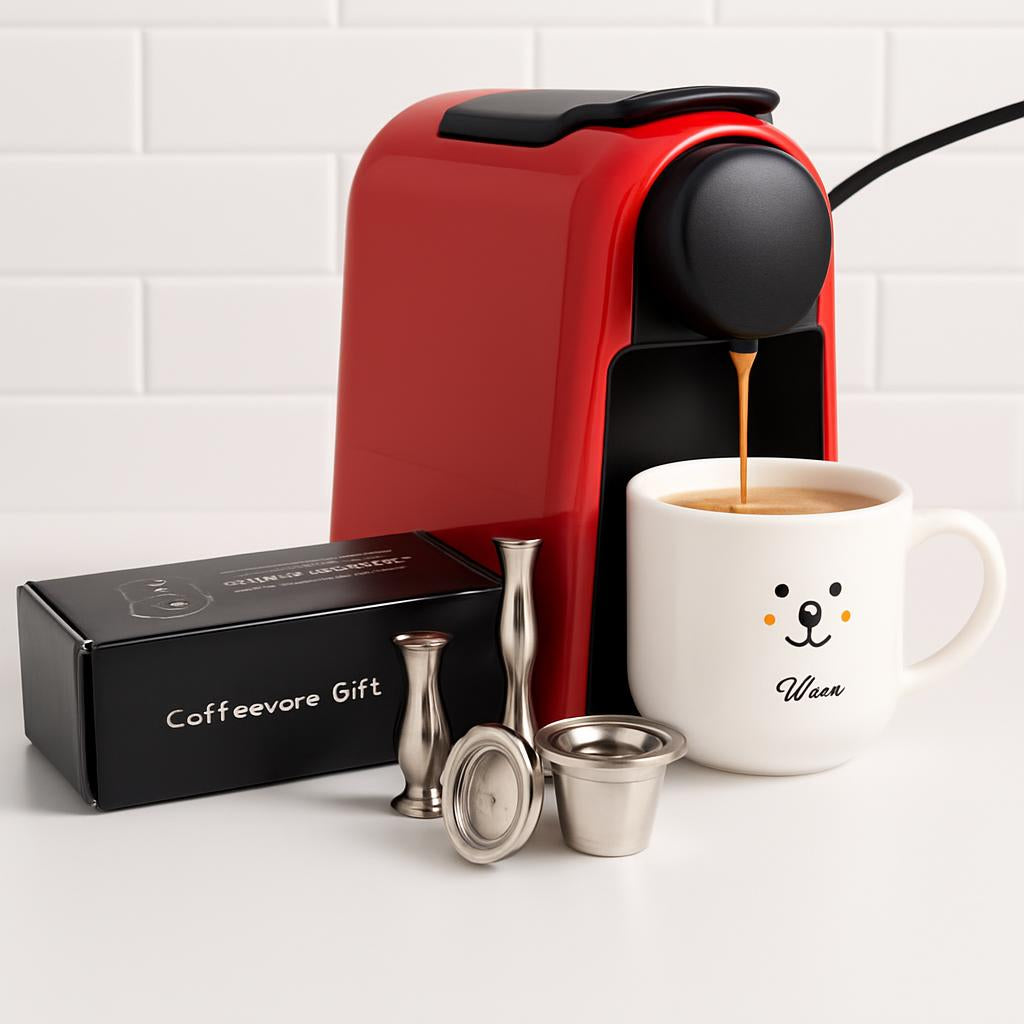 Eco-Friendly Coffee Capsule Machine with Reusable Pods