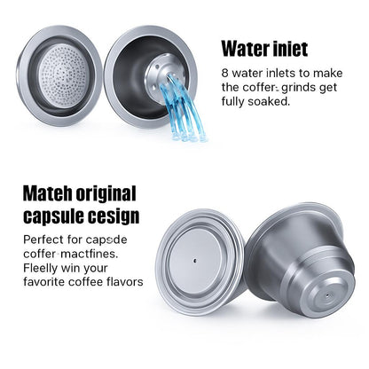 Eco-Friendly Coffee Capsule Machine with Reusable Pods