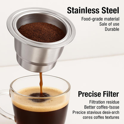 Eco-Friendly Coffee Capsule Machine with Reusable Pods