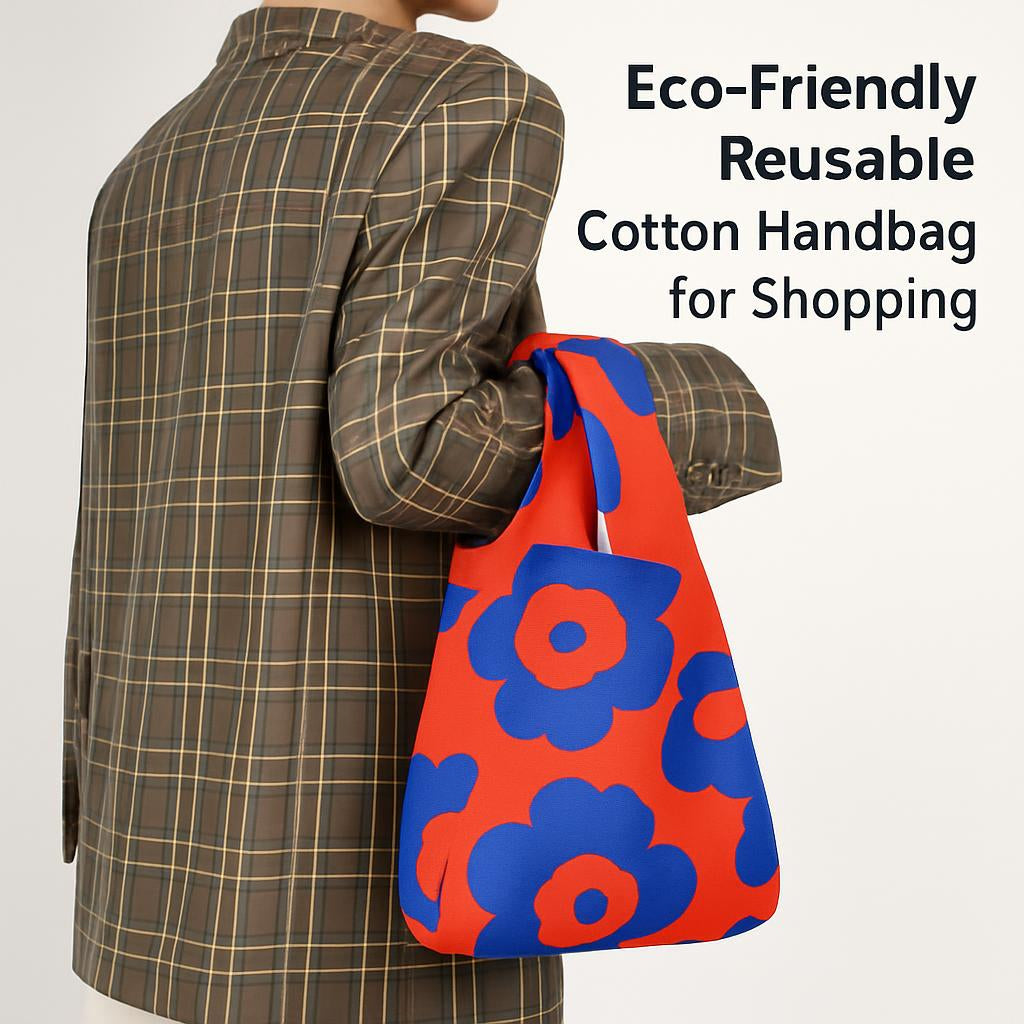 Eco-Friendly Reusable Cotton Handbag for Shopping