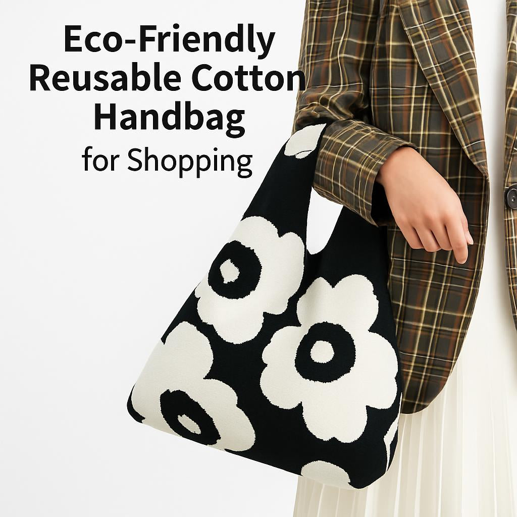 Eco-Friendly Reusable Cotton Handbag for Shopping