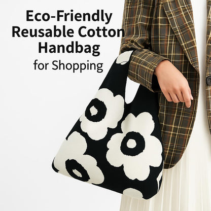 Eco-Friendly Reusable Cotton Handbag for Shopping
