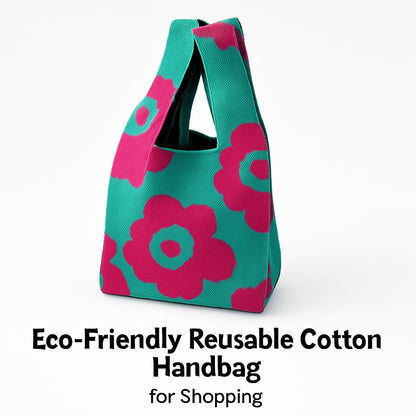 Eco-Friendly Reusable Cotton Handbag for Shopping