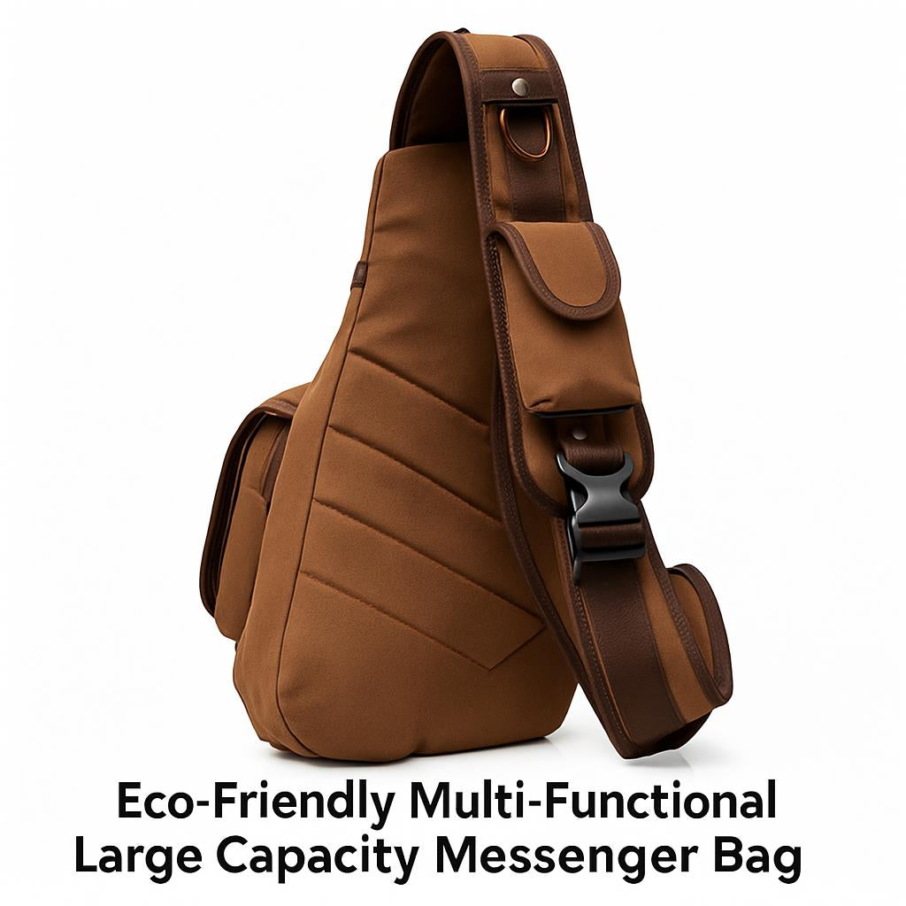 Eco-Friendly Multi-Functional Large Capacity Messenger Bag