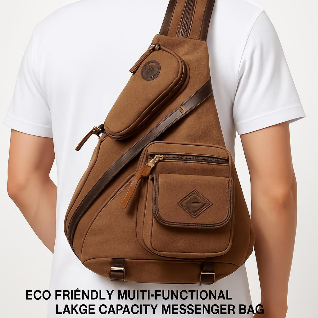 Eco-Friendly Multi-Functional Large Capacity Messenger Bag