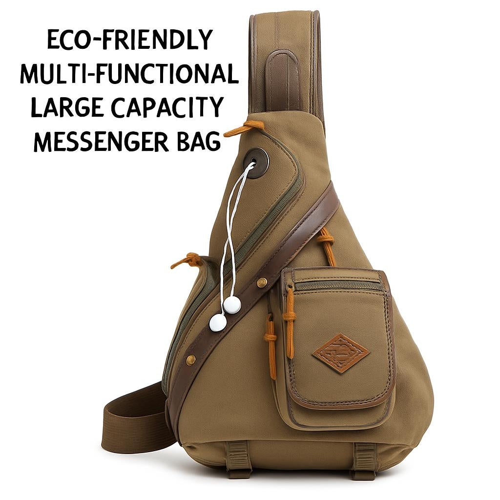 Eco-Friendly Multi-Functional Large Capacity Messenger Bag