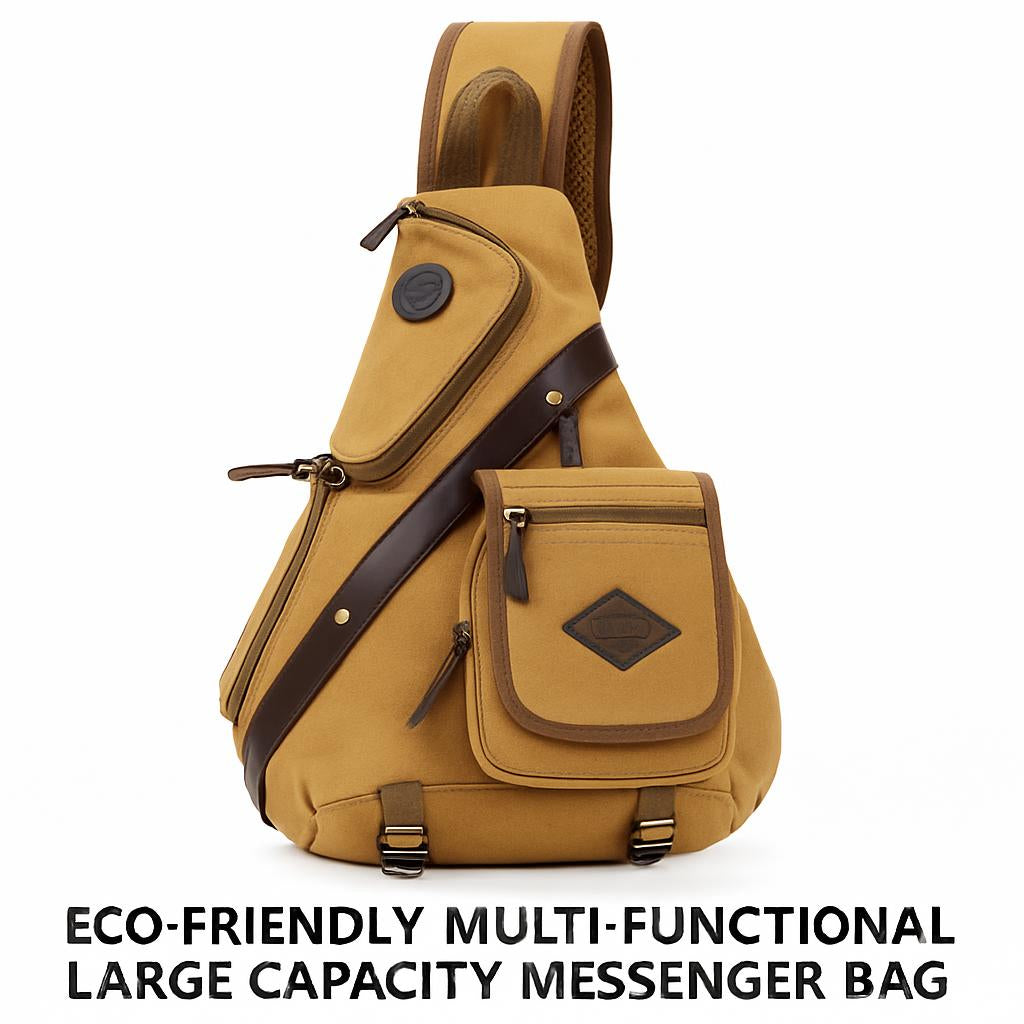 Eco-Friendly Multi-Functional Large Capacity Messenger Bag