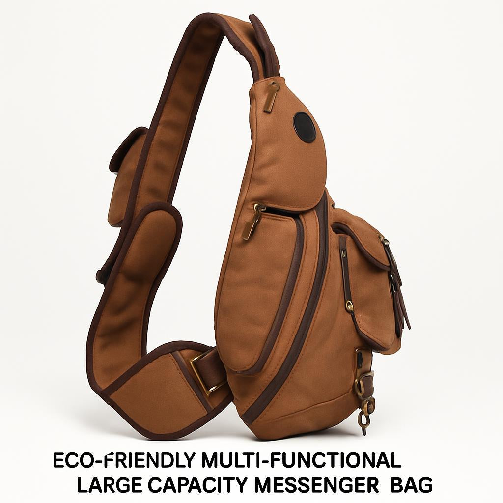 Eco-Friendly Multi-Functional Large Capacity Messenger Bag