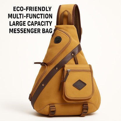 Eco-Friendly Multi-Functional Large Capacity Messenger Bag