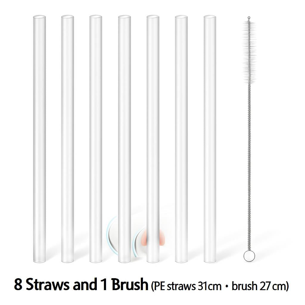 Eco-Friendly Reusable Silicone Straws for Sustainable Sipping