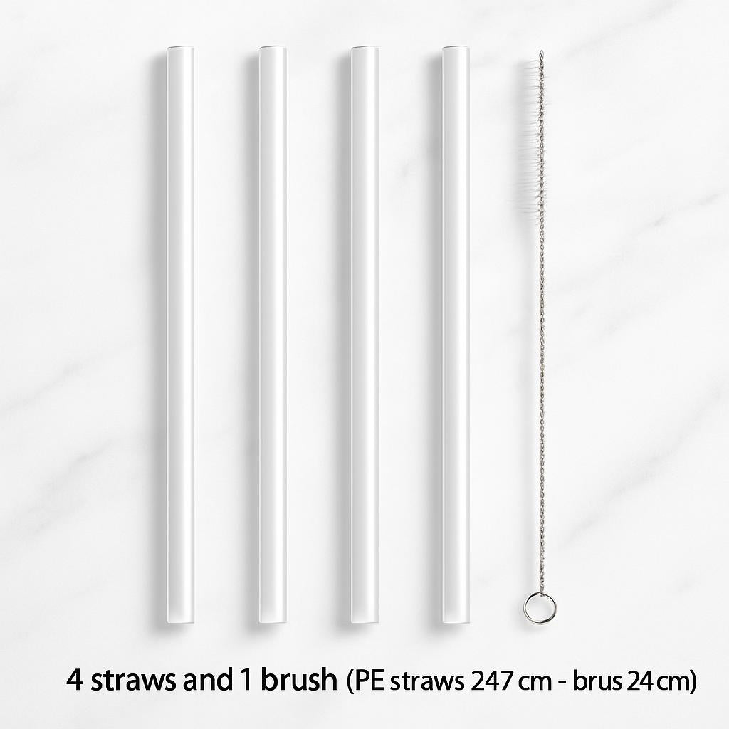 Eco-Friendly Reusable Silicone Straws for Sustainable Sipping