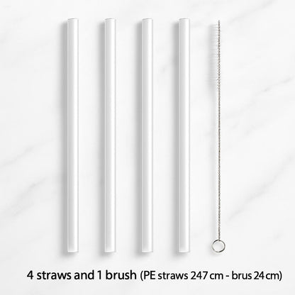 Eco-Friendly Reusable Silicone Straws for Sustainable Sipping