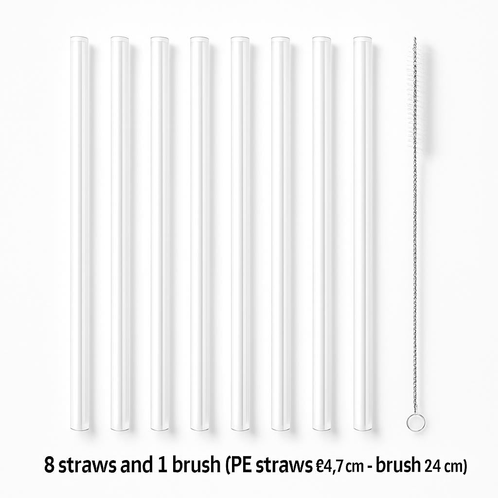 Eco-Friendly Reusable Silicone Straws for Sustainable Sipping