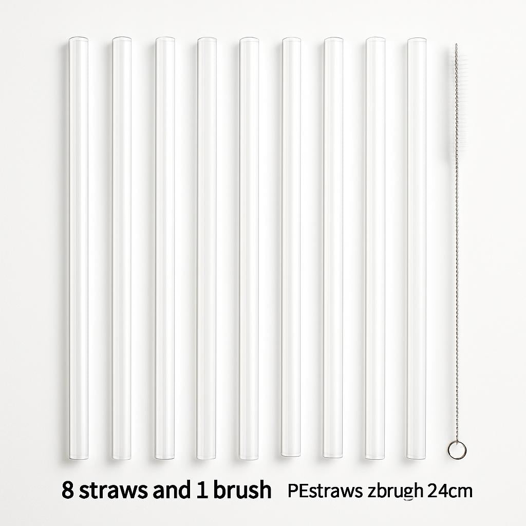 Eco-Friendly Reusable Silicone Straws for Sustainable Sipping